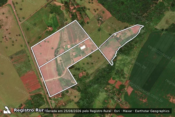 Imagem de satélite de Rancho Duas Meninas em CAMPO GRANDE - MS