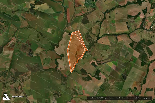 Imagem de satélite de Fazenda Paraiso em CAMPO GRANDE - MS