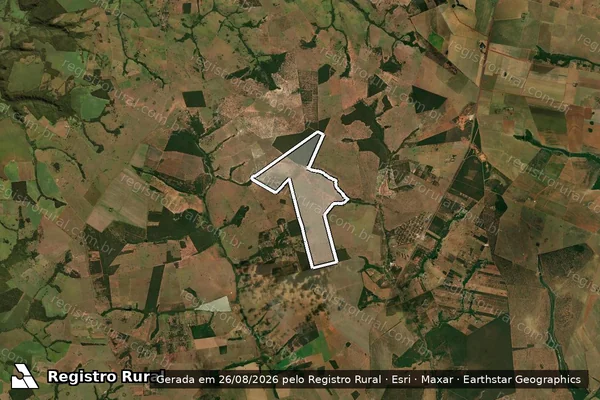 Imagem de satélite de Fazenda Sahara em CAMPO GRANDE - MS