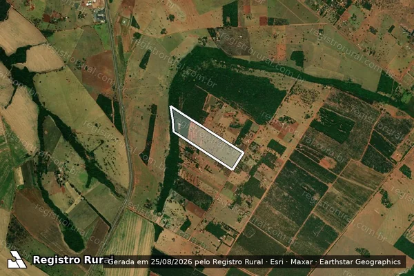 Imagem de satélite de ESTANCIA VEREDAS em JARAGUARI - MS