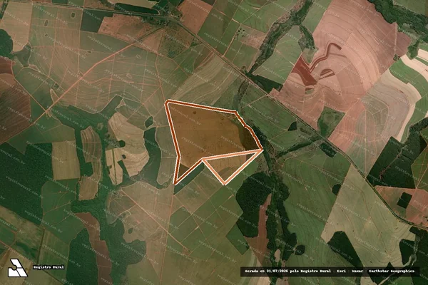 Imagem de satélite de Fazenda Bom Jesus II em NOVA ALVORADA DO SUL - MS