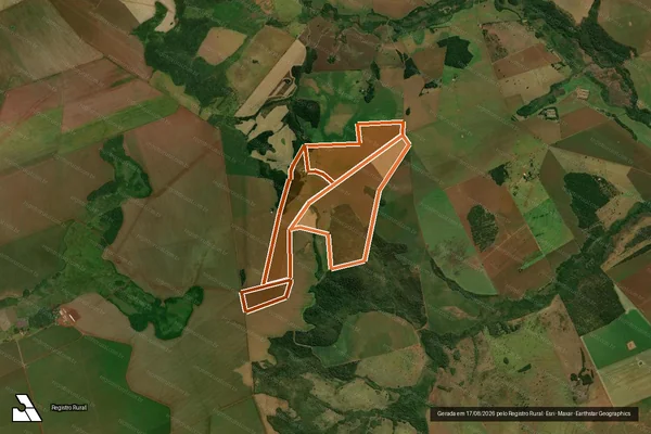 Imagem de satélite de FAZENDA RETIRO DA MISERICORDIA em SIDROLÂNDIA - MS