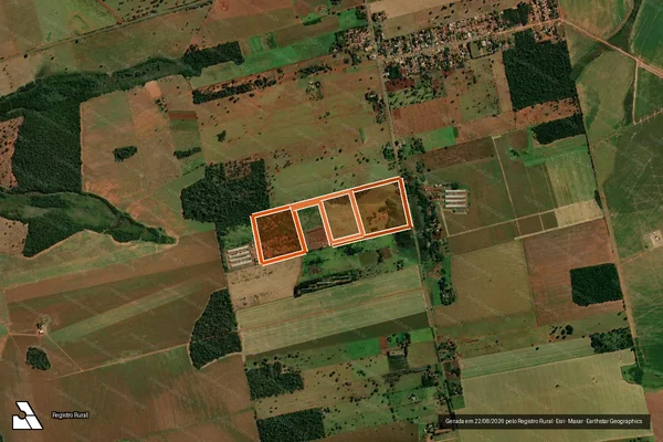 Imagem de satélite de FAZENDA ALEGRE PARTE em SIDROLÂNDIA - MS