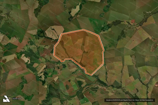 Imagem de satélite de FAZENDA SERROTE em SIDROLÂNDIA - MS