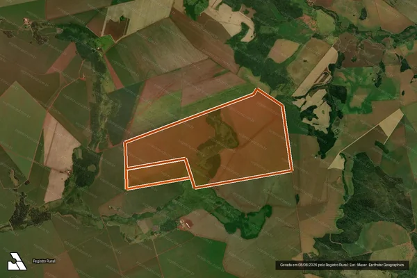 Imagem de satélite de Fazenda Guariroba em SIDROLÂNDIA - MS