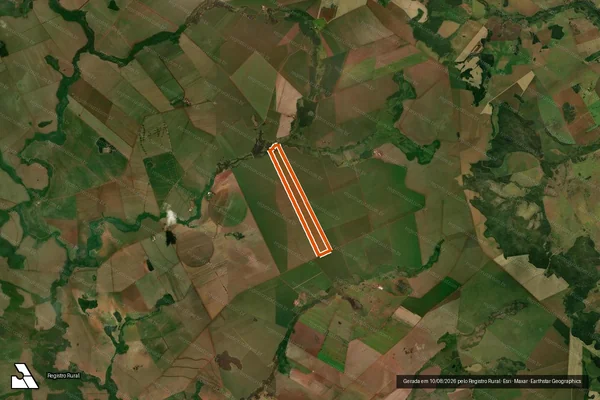 Imagem de satélite de Fazenda Guarirobinha em Sidrolândia - MS
