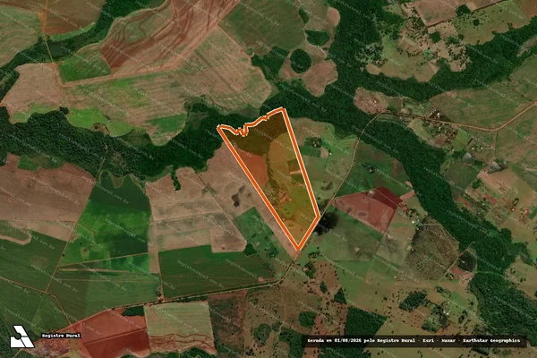 Imagem de satélite de ESTÂNCIA MINEIRO em TERENOS - MS