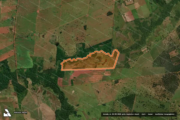Imagem de satélite de Sitio Tamburi em TERENOS - MS