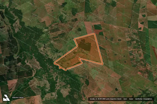 Imagem de satélite de FAZENDA PRINCESA DO SUL em TERENOS - MS