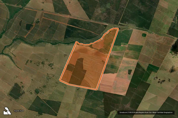 Imagem de satélite de FAZENDA JULIETE em ÁGUA CLARA - MS