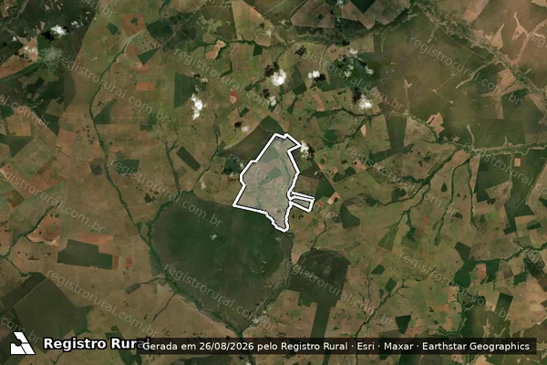 Imagem de satélite de Fazenda Santa Ines Gleba C em TRÊS LAGOAS - MS