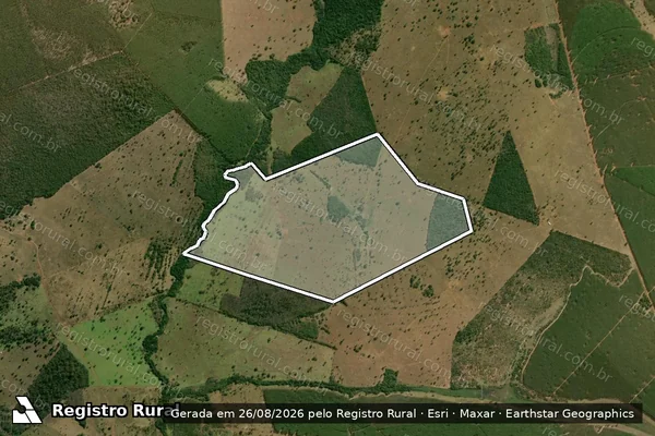 Imagem de satélite de FAZENDA NOSSA SENHORA APARECIDA em SELVÍRIA - MS