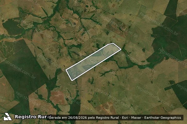 Imagem de satélite de Fazenda Coqueiral em SANTA RITA DO PARDO - MS