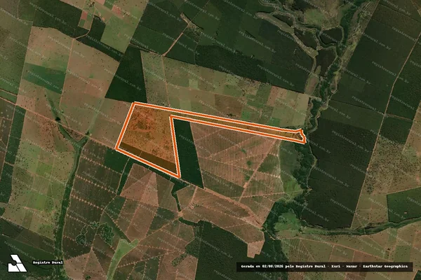 Imagem de satélite de Fazenda Nova Indaia em SANTA RITA DO PARDO - MS