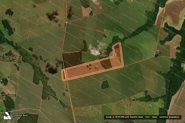 Imagem de satélite de FAZENDA PONTAO em AMAMBAI - MS