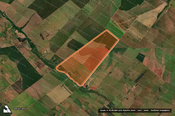 Imagem de satélite de Fazenda Santa Maria em BATAGUASSU - MS