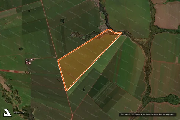 Imagem de satélite de Fazenda Sete Voltas em CAARAPÓ - MS