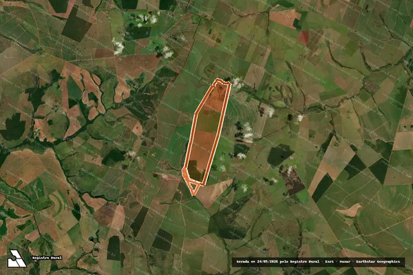 Imagem de satélite de FAZENDA MOEDINHA AREA 1 E AREA 2 em JUTI - MS