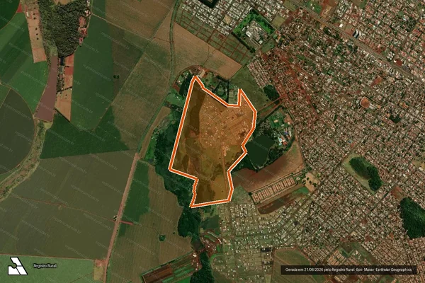 Imagem de satélite de FAZENDA ALVORADA em DOURADOS - MS