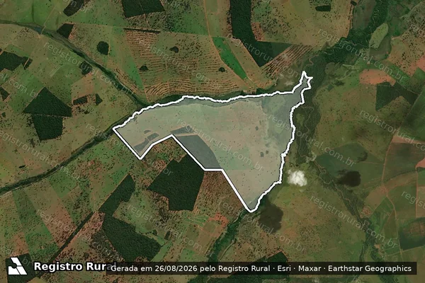 Imagem de satélite de Fazenda Bebedouro em NIOAQUE - MS