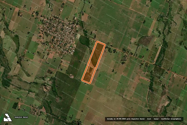 Imagem de satélite de LOTE RURAL N.º 52 QUADRA N.º 60 em FÁTIMA DO SUL - MS