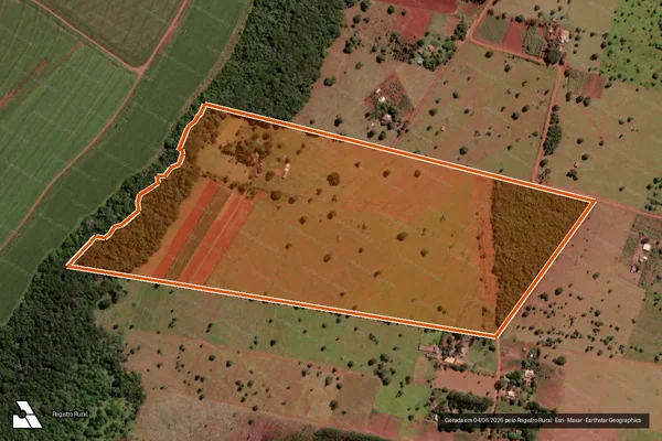 Imagem de satélite de ESTÂNCIA SÃO LUIZ em JARAGUARI - MS