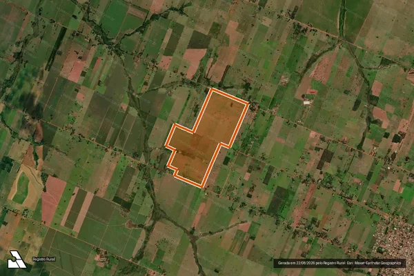 Imagem de satélite de Fazenda Sao Pedro em GLÓRIA DE DOURADOS - MS