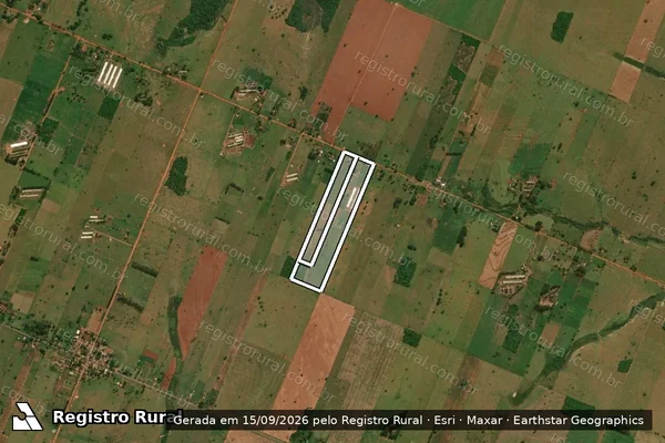 Imagem de satélite de Lote 12 Quadra 37 em GLÓRIA DE DOURADOS - MS