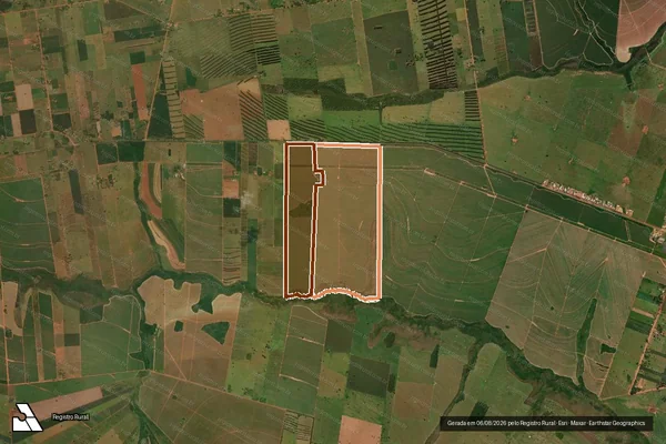 Imagem de satélite de Fazenda California em IVINHEMA - MS