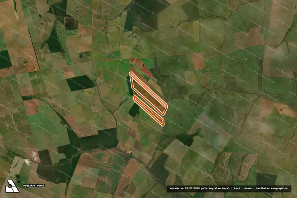 Imagem de satélite de FAZENDA IRMÃOS LC em JATEÍ - MS