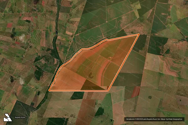 Imagem de satélite de Fazenda Santa Clara em NOVA ANDRADINA - MS