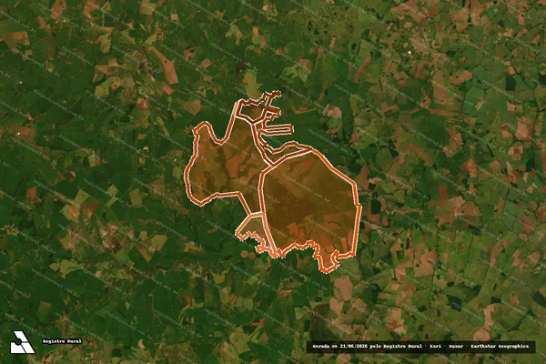 Imagem de satélite de Fazenda Campanario em LAGUNA CARAPÃ - MS
