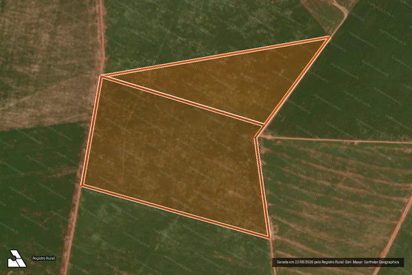 Imagem de satélite de FAZENDA SANTA LUZIA em LAGUNA CARAPÃ - MS