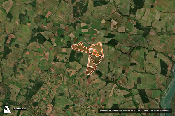 Imagem de satélite de FAZENDA JANGADA em ELDORADO - MS