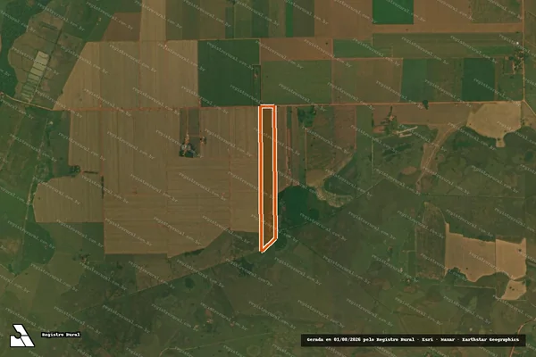 Imagem de satélite de ESTANCIA 3M em TAQUARUSSU - MS