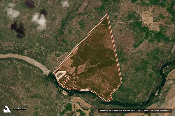 Imagem de satélite de Fazenda Recanto Verde em CHAPADA DA NATIVIDADE - TO