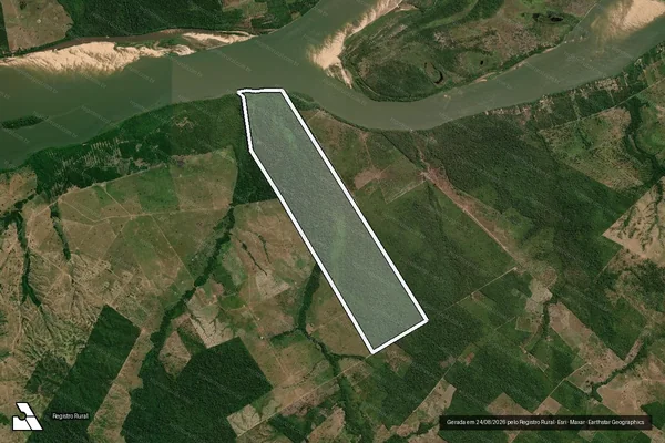 Imagem de satélite de Fazenda Padroeira em MURICILÂNDIA - TO