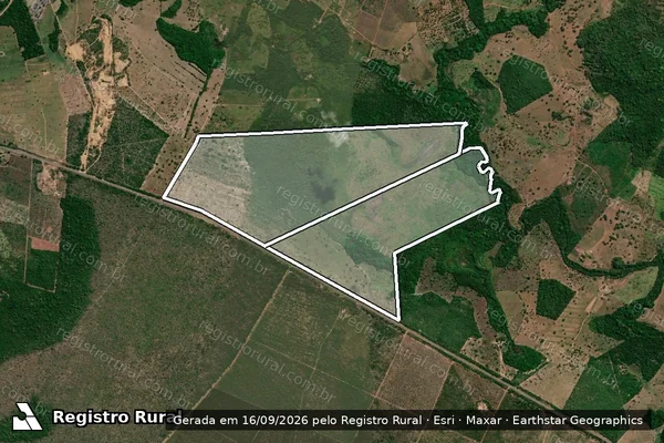 Imagem de satélite de FAZENDA BRASIL em ARAGUATINS - TO