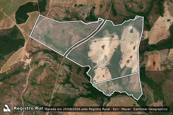 Imagem de satélite de FAZENDA BELA VISTA I em PALMEIRANTE - TO