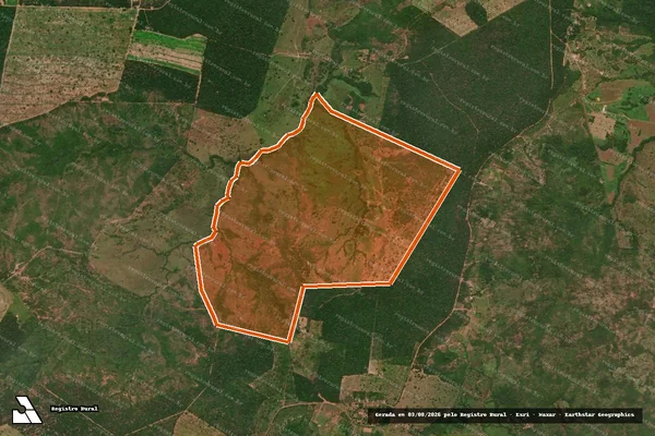 Imagem de satélite de Fazenda Santa Maria em PALMEIRAS DO TOCANTINS - TO