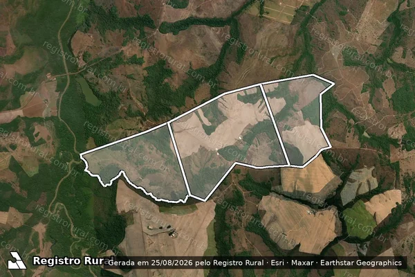 Imagem de satélite de Fazenda Baus em ARAGUACEMA - TO