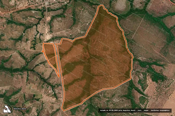 Imagem de satélite de FAZENDA POUSO ALTO em ABREULÂNDIA - TO