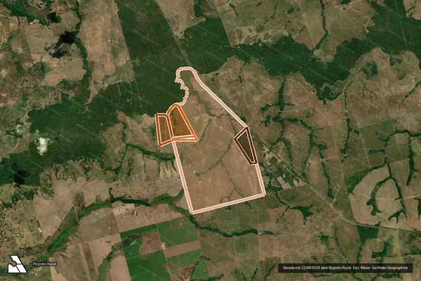 Imagem de satélite de Fazenda Ouro Preto em ARAPOEMA - TO