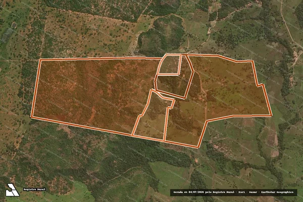 Imagem de satélite de FAZENDA PALMEIRANTE em BABAÇULÂNDIA - TO