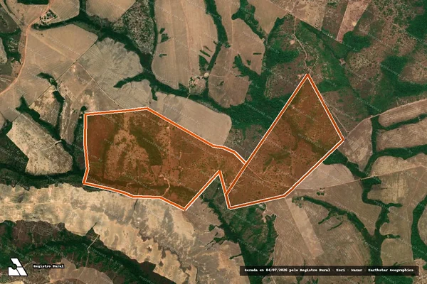 Imagem de satélite de FAZENDA RENASCER em PEQUIZEIRO - TO
