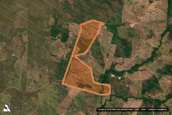 Imagem de satélite de Fazenda Andorinha em ITACAJÁ - TO