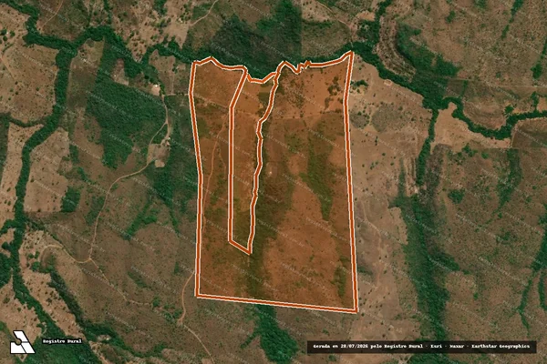 Imagem de satélite de FAZENDA ROSALANDIA em RIO SONO - TO