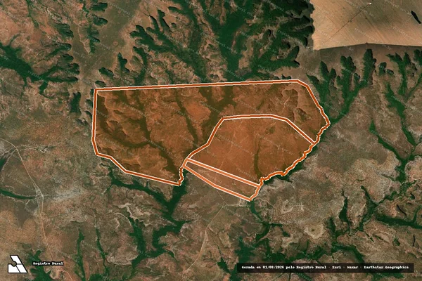 Imagem de satélite de Fazenda Sanharol II em LIZARDA - TO
