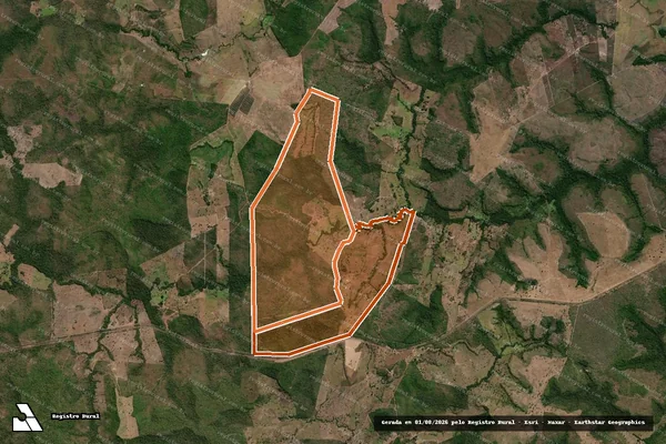 Imagem de satélite de FAZENDA ARRAIAS em SANTA MARIA DO TOCANTINS - TO