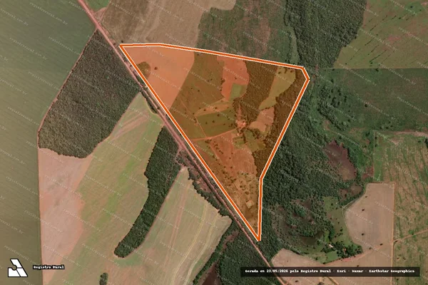 Imagem de satélite de FAZENDA SANTA LUIZA em BOM JESUS DO TOCANTINS - TO